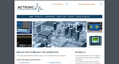 Desktop Screenshot of metronic.dk