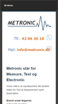 Mobile Screenshot of metronic.dk