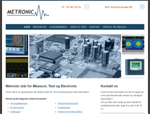 Tablet Screenshot of metronic.dk