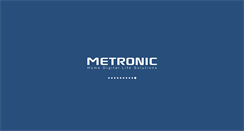 Desktop Screenshot of metronic.com